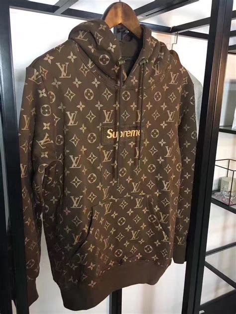 supreme louis vuitton box logo hoodie brown|Supreme x Louis Vuitton: See Every Piece from the Game .